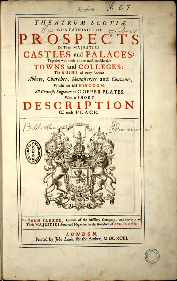 Theatrum Scotiae - Title page