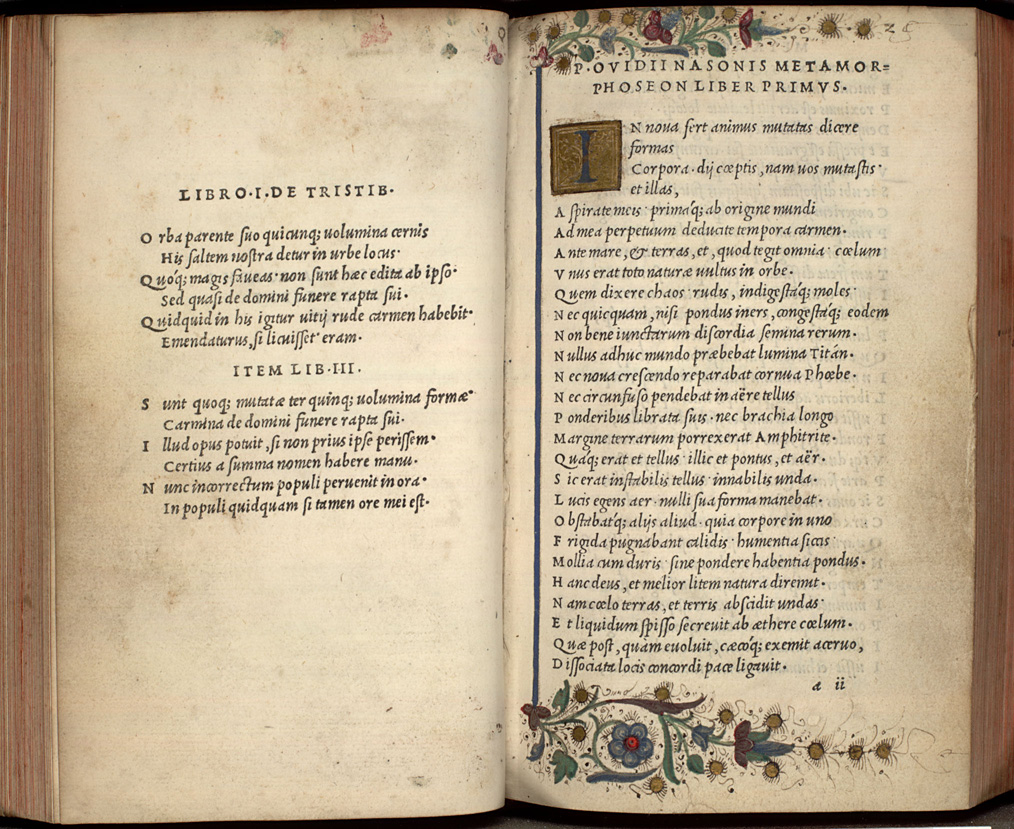 Ovidius Naso, Publius, Opening of Book 1